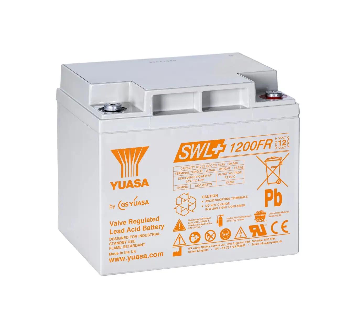 Yuasa SWL+1200FR 12V 40,6Ah AGM-VRLA Akku