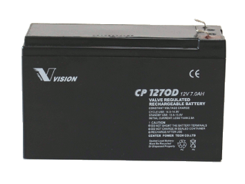 Vision CP1270D 12V 7Ah Blei-Akku / AGM Batterie Zyklenfest Vision CP1270D 12V 7Ah Blei-Akku / AGM Batterie Zyklenfest