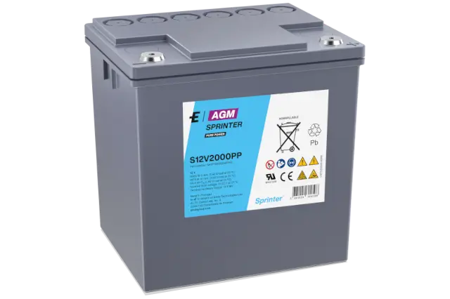 Exide Sprinter S12V2000PP - 12V 56,4Ah Blei-AGM Akku Hochstrom online bei pro-akkus kaufen