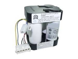 NEU Batteriesatz 4,8 V für Feuerwehr zB Bosch CEAG Handlampe 2x Batterie NiCd BW