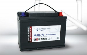 Q-Batteries 12GEL-70 12V 70Ah GEL Akku Zyklentyp Zyklenfest