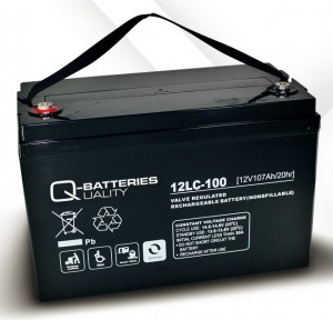 Q-Batteries 12LC-100 12V 107Ah Blei-Akku / AGM Batterie Zyklentyp