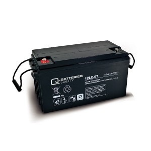 Q-Batteries 12LC-67 12V 67Ah Blei-Akku / AGM Batterie Zyklentyp