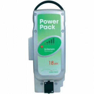 Li-ionen E-Bike Vision Power Pack Ersatzakku für Pedelec Panasonic-Antriebsystem 25,5V / 18Ah