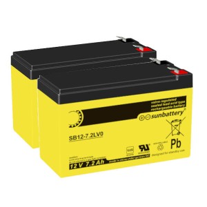 Batteriesatz für APC RBC32 - 2 x 12V | 7,2Ah mit VDS Zulassung