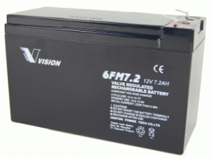 Vision 6FM72F2 12V 7,2Ah Blei-Akku / AGM Batterie