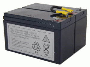 Batterie-Satz für APC RBC5 komplett vorkonfektioniert mit Kabel und Stecker