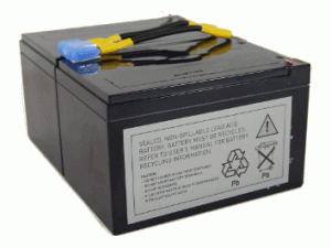 Batterie-Satz für APC RBC6 inklusive Kabel und Stecker
