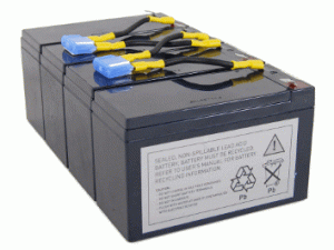 Batterie-Satz für APC RBC8 komplett vorkonfektioniert mit Kabel und Stecker
