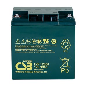 CSB EVX12300 12V 30Ah Blei-Akku / AGM Batterie Zyklenfest