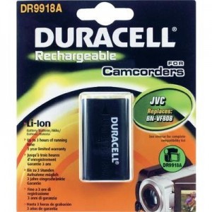 Duracell Digitalkamera und Camcorder Akku DR9918A kompatibel zu JVC BN-VF808
