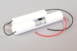 NiCd Notbeleuchtung Akkupack 6V / 4000mAh (4Ah) Stäbe frei legbar mit Kabel