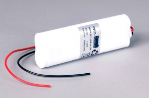 Ni-Cd Akkupack Notlicht Notbeleuchtung 7,2V / 1500mAh (1,5Ah) L3x2 Stab mit Kabel
