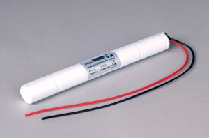 NiCd Notbeleuchtung Akkupack 6V / 2500mAh (2,5Ah) Stab mit Kabel