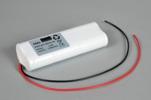 NiCd Notbeleuchtung Akkupack 7,2V / 1700mAh (1,7Ah) Stab mit Kabel