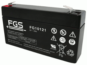 FGS FG10121 6V 1,2Ah Blei-Akku / AGM Batterie