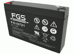 FGS FG10721 6V 7,2Ah Blei-Akku / AGM Batterie