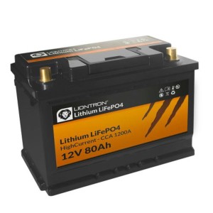 LIONTRON LiFePO4 12,8V 80Ah Hochstrom Lithium Batterie