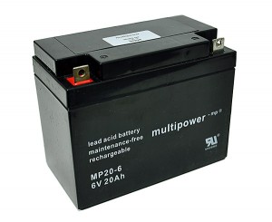 Multipower MP20-6 6V 20Ah Blei-Akku / AGM Batterie
