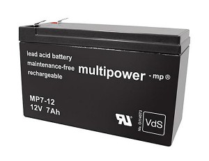 Multipower MP7-12 VdS 12V 7Ah Blei-Akku / AGM Batterie