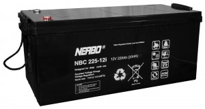 Nerbo NBC 225-12i - 12V 225Ah VRLA-AGM Akku Batterie Zyklentyp