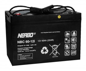 Nerbo NBC 60-12i - 12V 60Ah VRLA-AGM Akku Batterie Zyklentyp