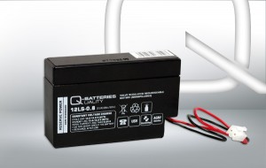 Q-Batteries 12LS-0.8 JST 12V 0,8Ah AGM Batterie Akku