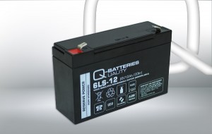 Q-Batteries 6LS-12 6V 12Ah AGM Batterie Akku VdS