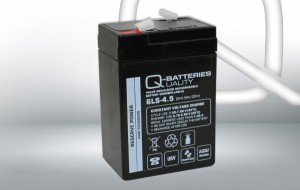 Q-Batteries 6LS-4.5 6V 4,5Ah AGM Batterie Akku