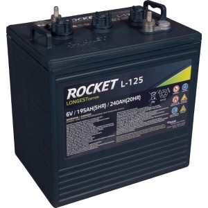 Rocket L-125 - 6V 240Ah Deep Cycle Nassbatterie