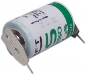 Saft Lithium Batterie LS14250 | 2PF mit + Pol/ - Pol als Einzelspieß