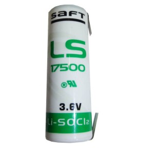 Saft Lithium Batterie LS17500 | CNR mit Lötfahne in U-Form