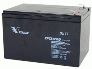 Vision CP12120D 12V 12Ah Blei-Akku / AGM Batterie Zyklenfest