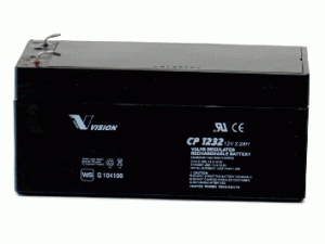 Vision CP1232 12V 3,2Ah Blei-Akku / AGM Batterie VdS