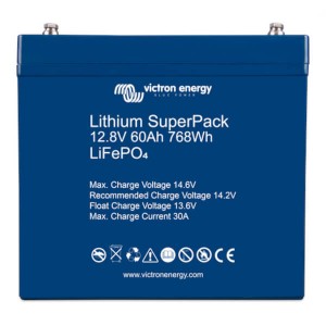 Victron Energy Lithium SuperPack 12.8V 60Ah LiFePO4 Batterie