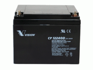 Vision CP12240D-X 12V 24Ah Blei-Akku / AGM Batterie Zyklenfest