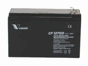 Vision CP1270D 12V 7Ah Blei-Akku / AGM Batterie Zyklenfest