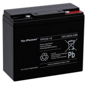 Yuasa YPC22-12 12V 22Ah Blei-Akku / AGM Batterie Zyklentyp