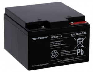 Yuasa YPC26-12 12V 26Ah Blei-Akku / AGM Batterie Zyklentyp