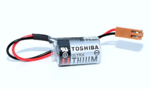 Toshiba Lithium Spezialbatterie BELTOSMICREX-F 3,6V / 1200mAh mit Stecker
