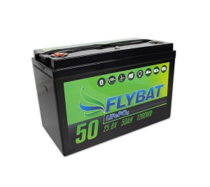 FLYBAT 50 Lithium LiFePO4-Akku - 25,6V | 50Ah