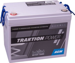intAct DC12-70AGM-S | 12V 80Ah Deep-Cycle Batterie