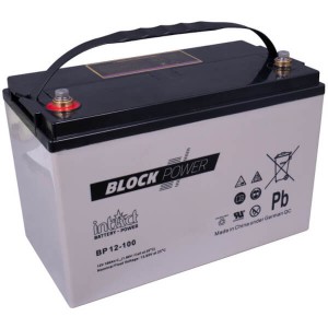 intAct Block-Power BP12-100 | 12V 107Ah AGM Batterie