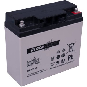 intAct Block-Power BP12-17 | 12V 18Ah AGM Batterie VdS