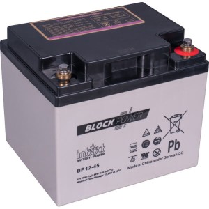 intAct Block-Power BP12-45 | 12V 45Ah AGM Batterie VdS