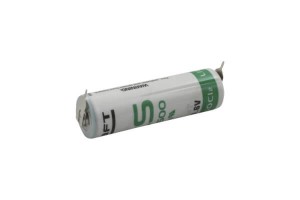 Saft Lithium Batterie LS14500 | 2PF 3,6V Printlötfahne an +/- Pol