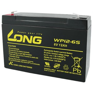 Kung Long WP12-6S - 6V 12Ah Blei-Akku / AGM Batterie