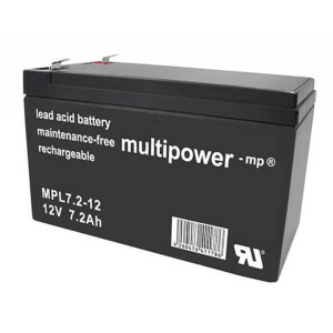 Multipower MPL7.2-12 - 12V 7,2Ah AGM Akku LongLife