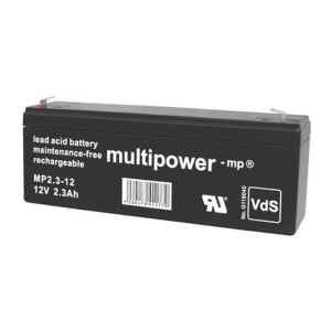 Multipower MP2.3-12 VdS 12V 2,3Ah Blei-Akku / AGM Batterie