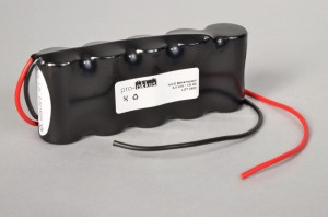 NiCd Notbeleuchtung Akku 6V / 1600mAh (1,6Ah) Reihe mit Kabel